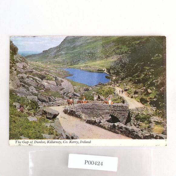 The Gap of Dunloe Killarney Co Kerry Ireland Vintage 1960s Postcard Horses - Picture 1 of 2
